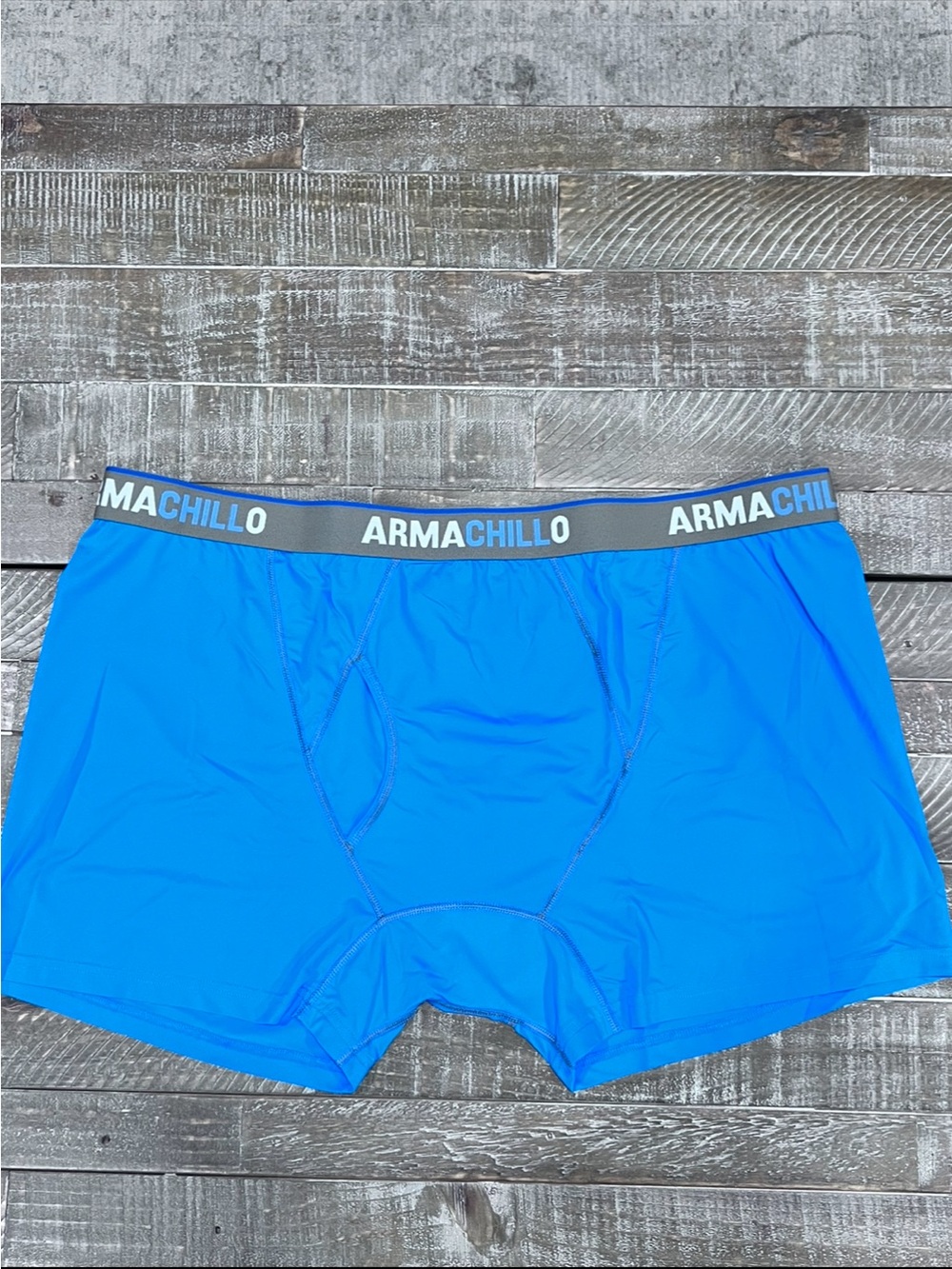 Duluth Trading Co Blue Boxer Briefs with Gray Waistband